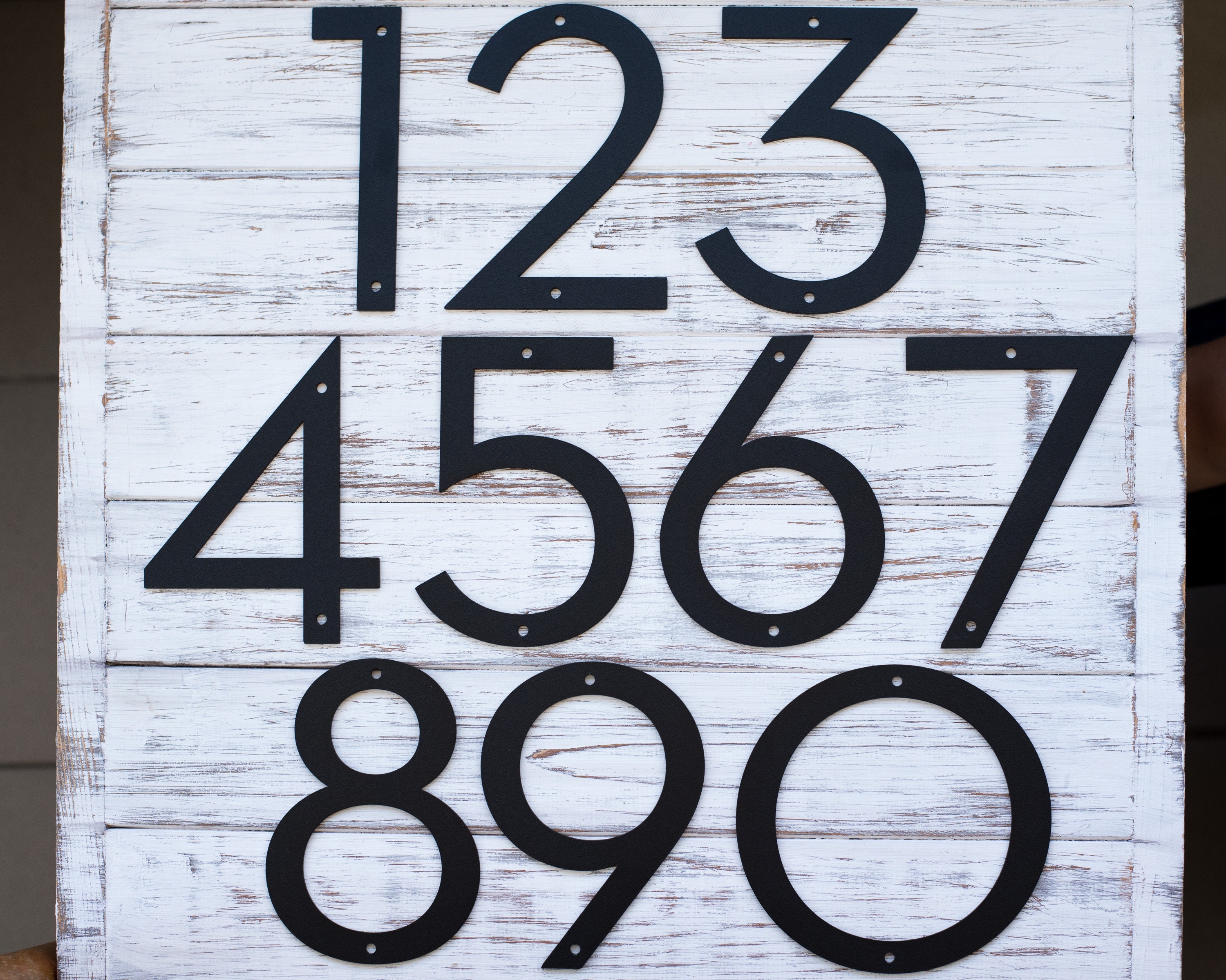 10 Inch Metal House Numbers and Letters Modern House Numbers Etsy