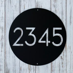Metal Address Plaque, Modern House Numbers, House Number Plaque, Address sign, Personalized Street Sign, House number sign