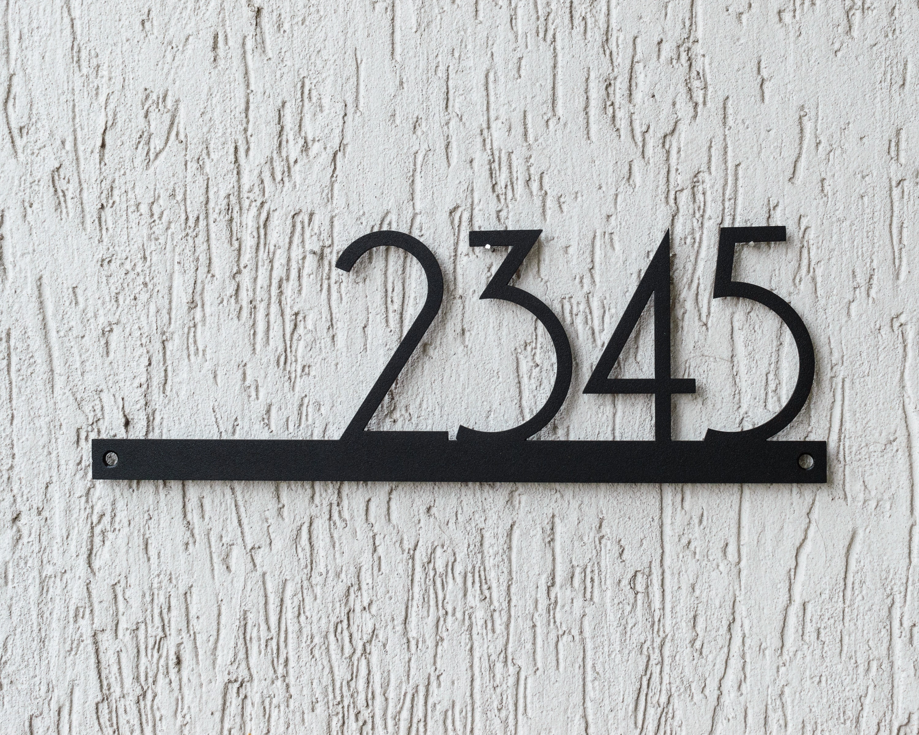 Modern House Numbers House Number Plaque Metal Address Etsy