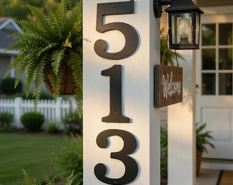 6 inch Metal House Numbers and Letters, Modern House Numbers, Classic House Number, Metl Letters, Metal Numbers