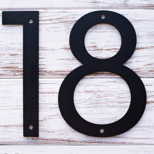 8 inch Metal House Numbers and Letters, Modern House Numbers, Classic House Number, Metl Letters, Metal Numbers