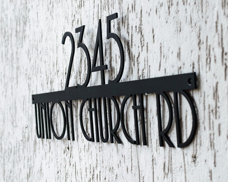 Extra Large House Number Plaque