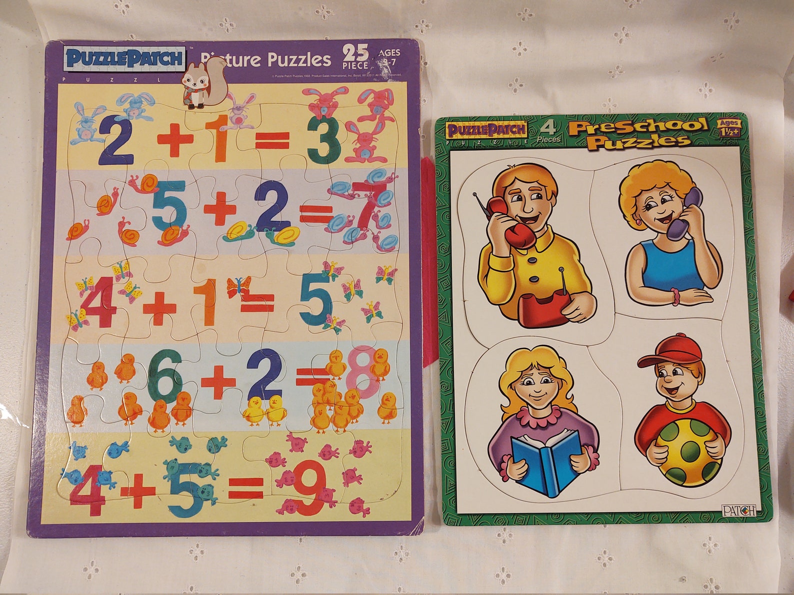 Puzzle Patch Puzzles One Preschool Puzzle 4 Piece and One Etsy
