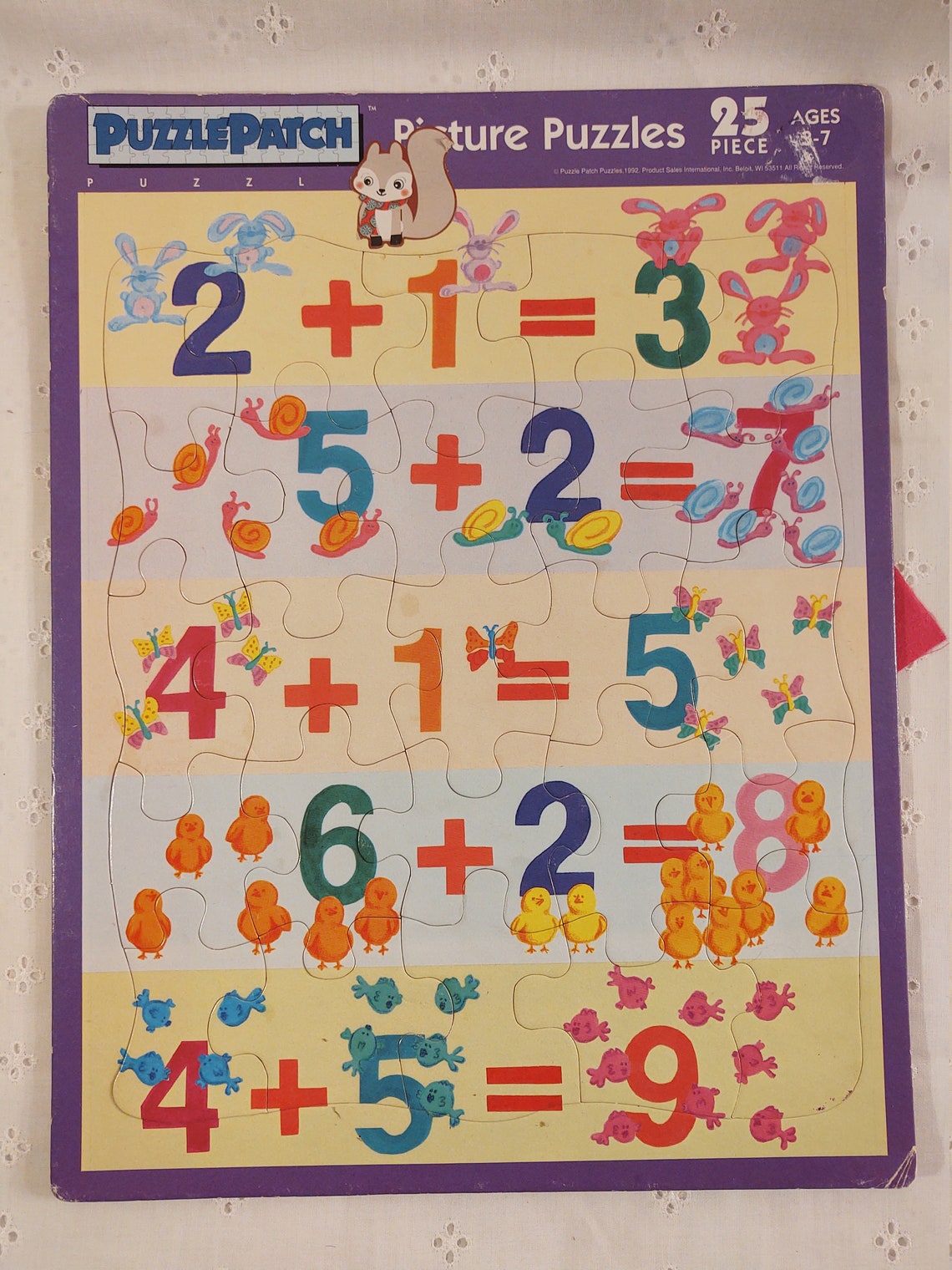 Puzzle Patch Puzzles One Preschool Puzzle 4 Piece and One Etsy