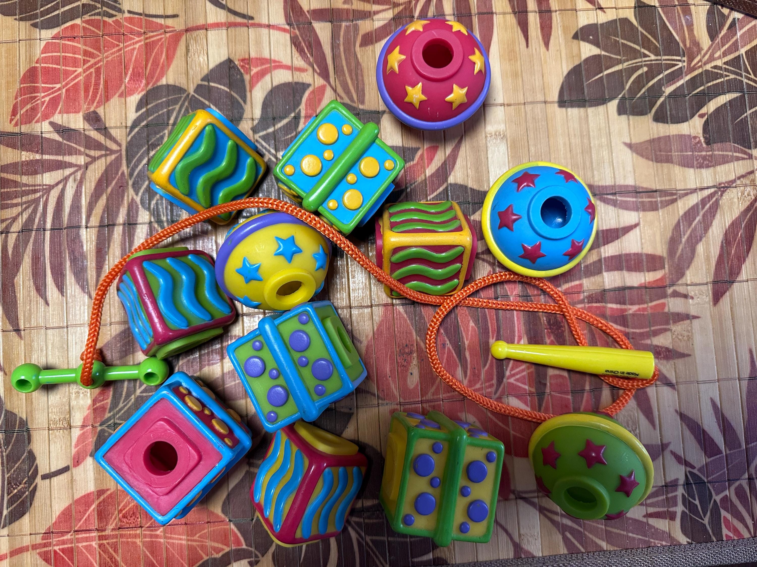 Large Sensory Lacing Beads