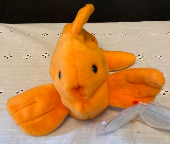 Ty Beanie Baby Goldie - 1993 TY BEANIE BABY Goldie the Goldfish Rare - Retired with P.V.C Pellets Style 4023