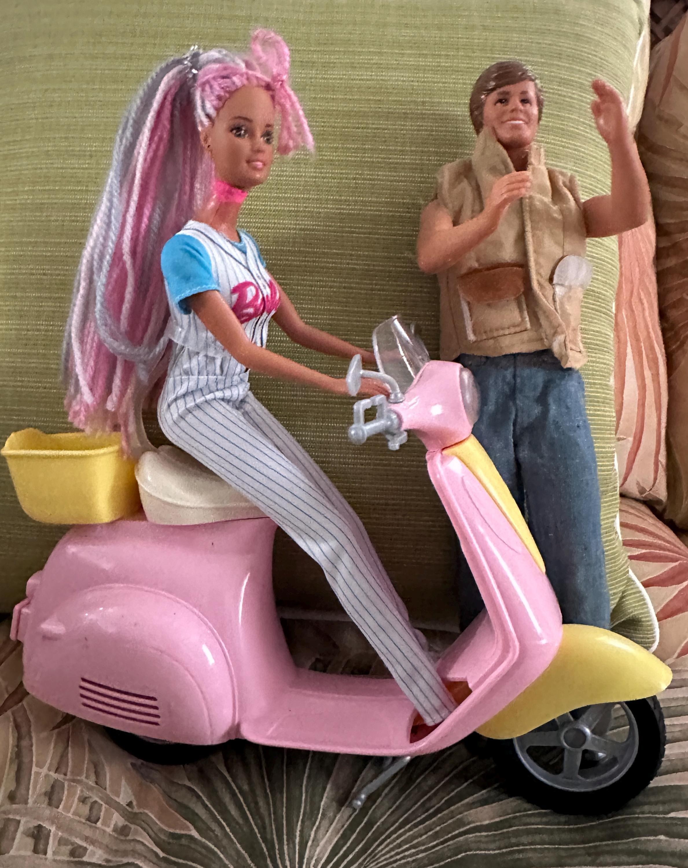 Vintage scooter barbie doll - Etsy 日本