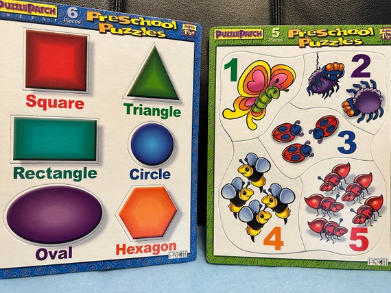 Cardboard Frame Tray Preschool Puzzle From Puzzle Patch - 5 Pc Preschool Puzzles