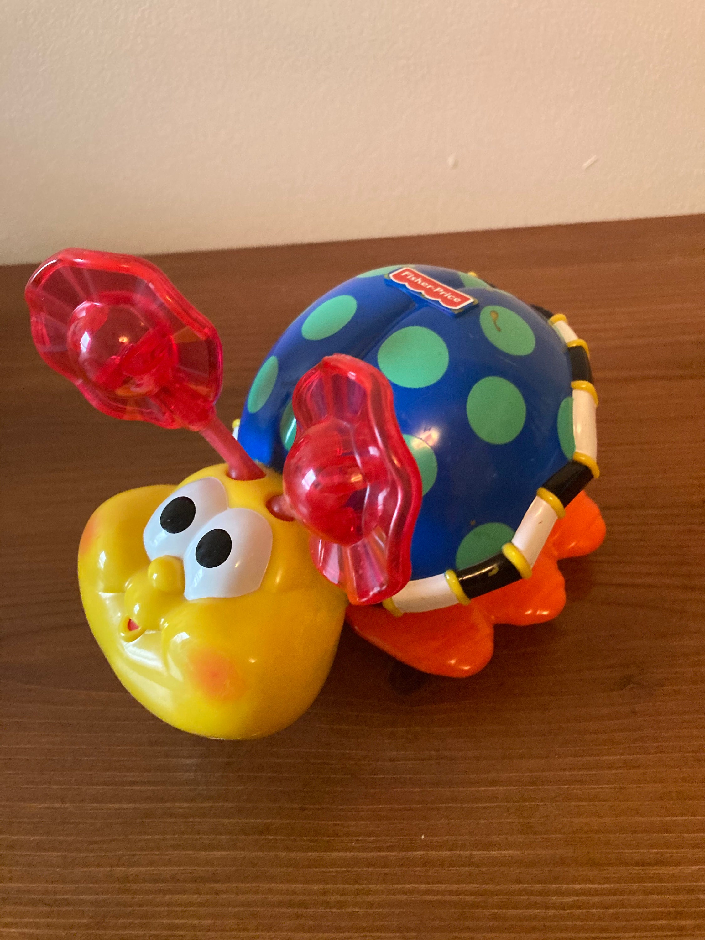 Fisher Price Vintage 1999 Lady Bug Push Down Scooter Toy Electronic Lights Etsy Australia