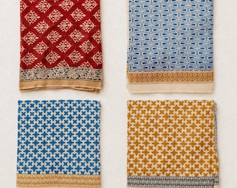 Pareo indio de algodón estampado a mano, 170 x 100 cm, estilo bohemio, bufanda de playa, estampado étnico, chal ligero de verano.