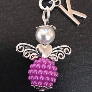 Personalised Angel bag charm zipper pull