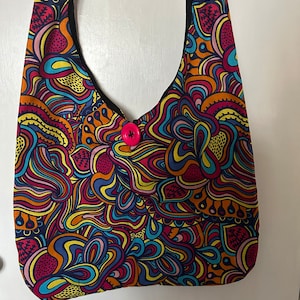 Psychedelic Print Pattern Crossbody bags