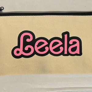 Personalised pencil case cosmetic bag make up bag