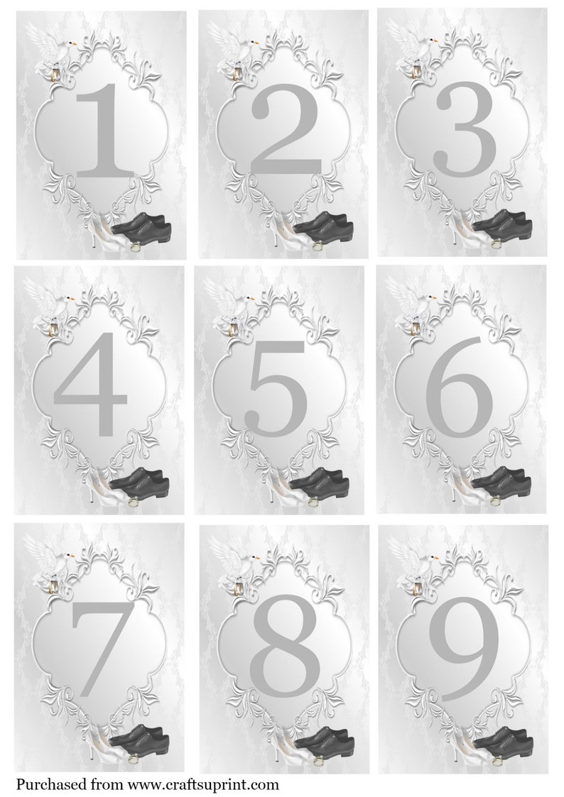Print your own Wedding invitations Silver