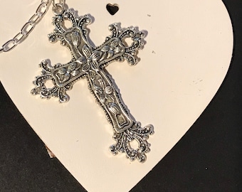 XL Cross necklace Crucifix Jesus occult gothic