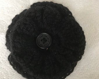 Handmade Black Poppy