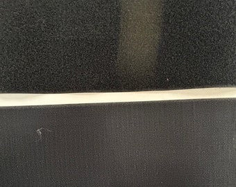 Hook and loop sew on tape 100mm black or white sold by the meter