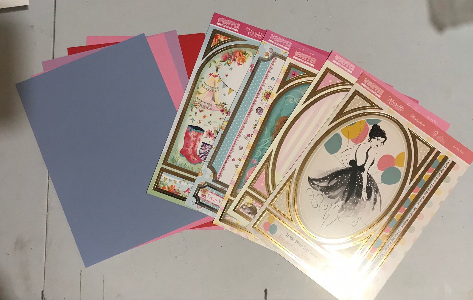 Hunkydory card making kit makes 5 cards for the girls Etsy