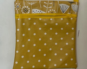 Over the shoulder peg bag water proof fabric
