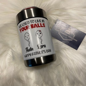 Sperm can koozie
