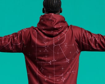 FREE Unisex Hoodie (Burgundy)