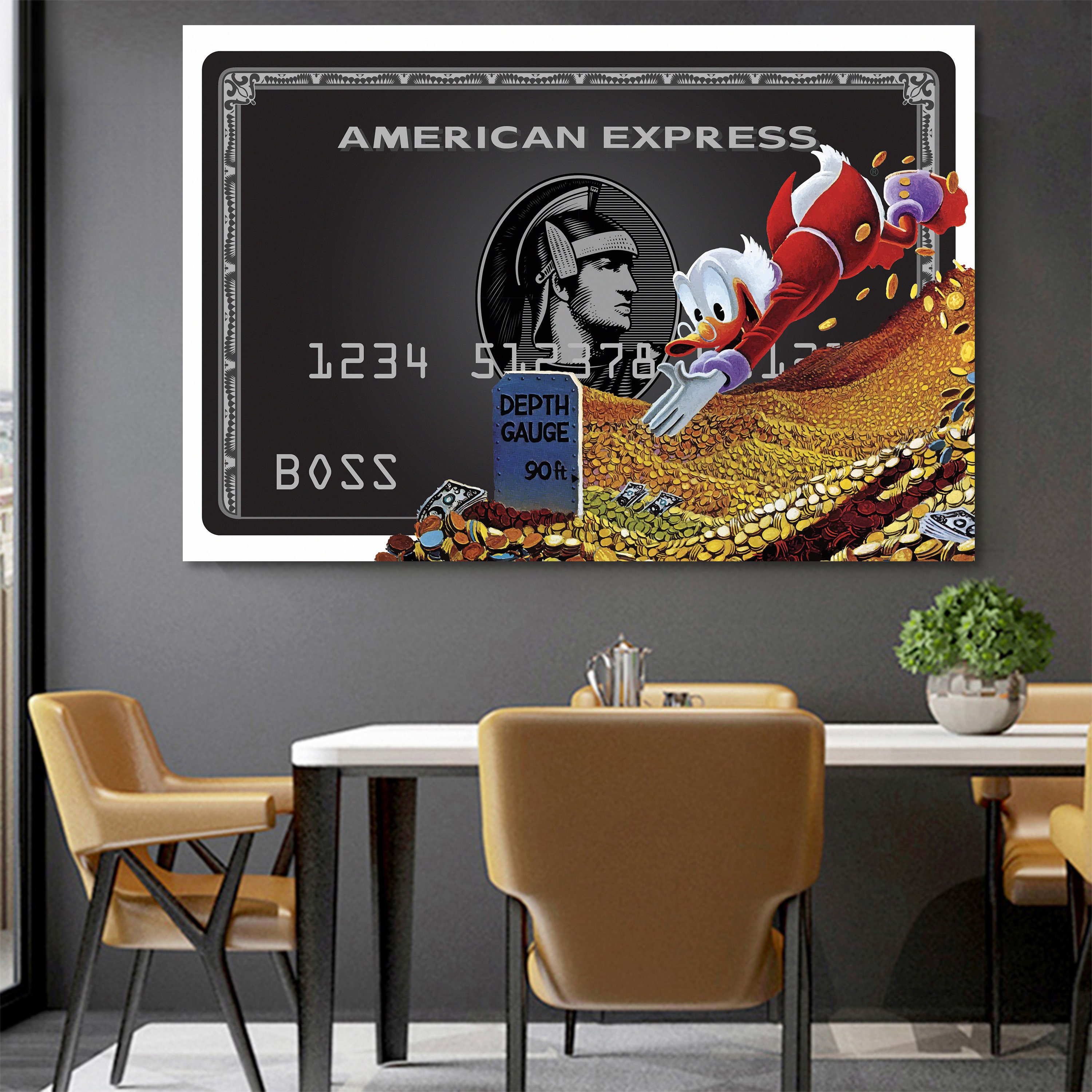 AMEX, Centurion, American Express, Luxury Card, POP ART Mixed Media by  Bisca Art