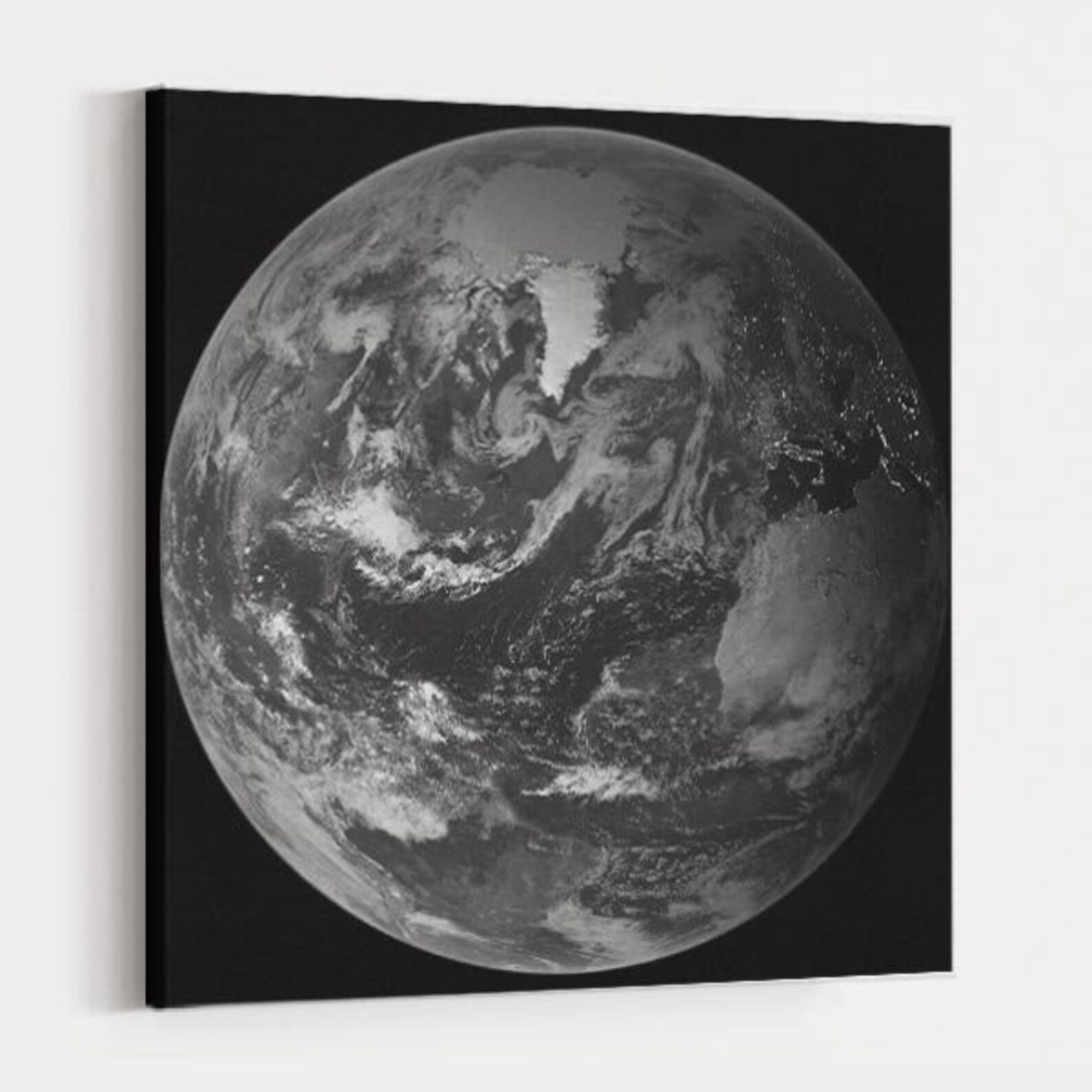 Earth Prints Space Wall Art Earth Wall Art Black and White Etsy