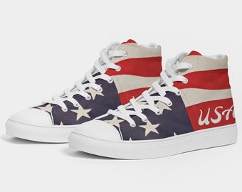 american military patriotic veteran sport sneakers