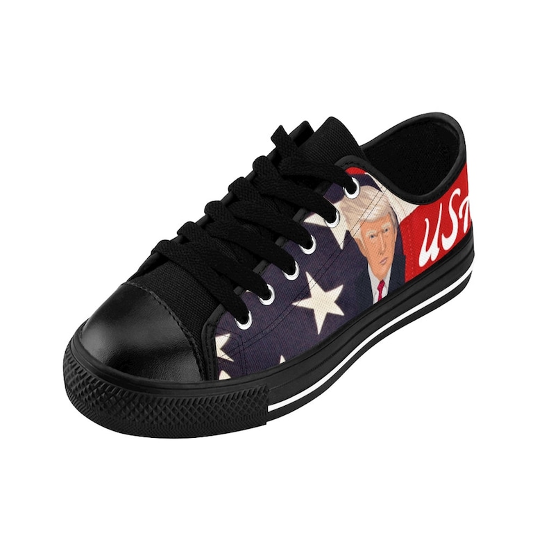 Trump Sneakers President Trump Tennis Shoes Womens Trump Etsy