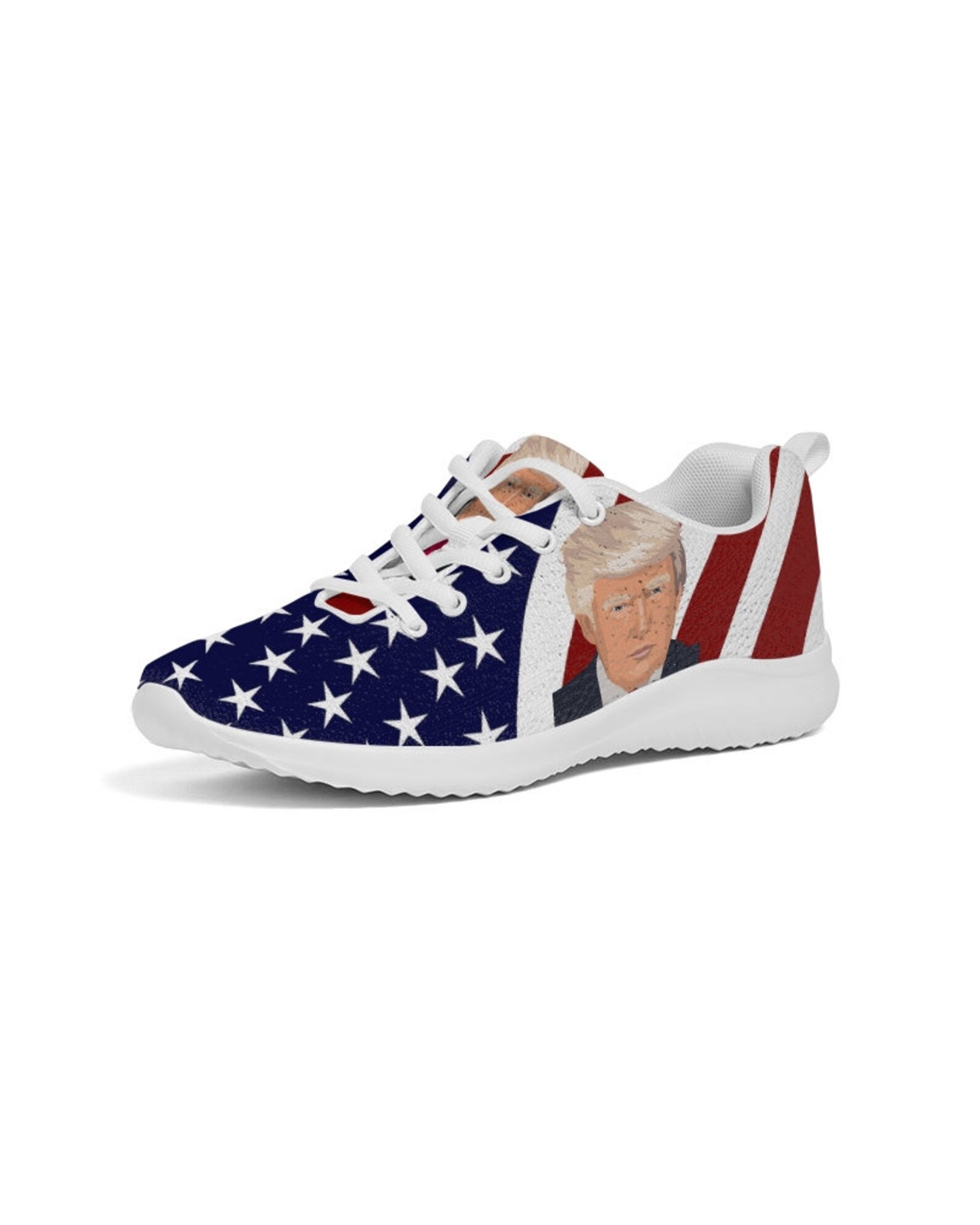 Trump Sneakers Womens USA Flag Sneakers Flag Tennis Shoes Trump Womens