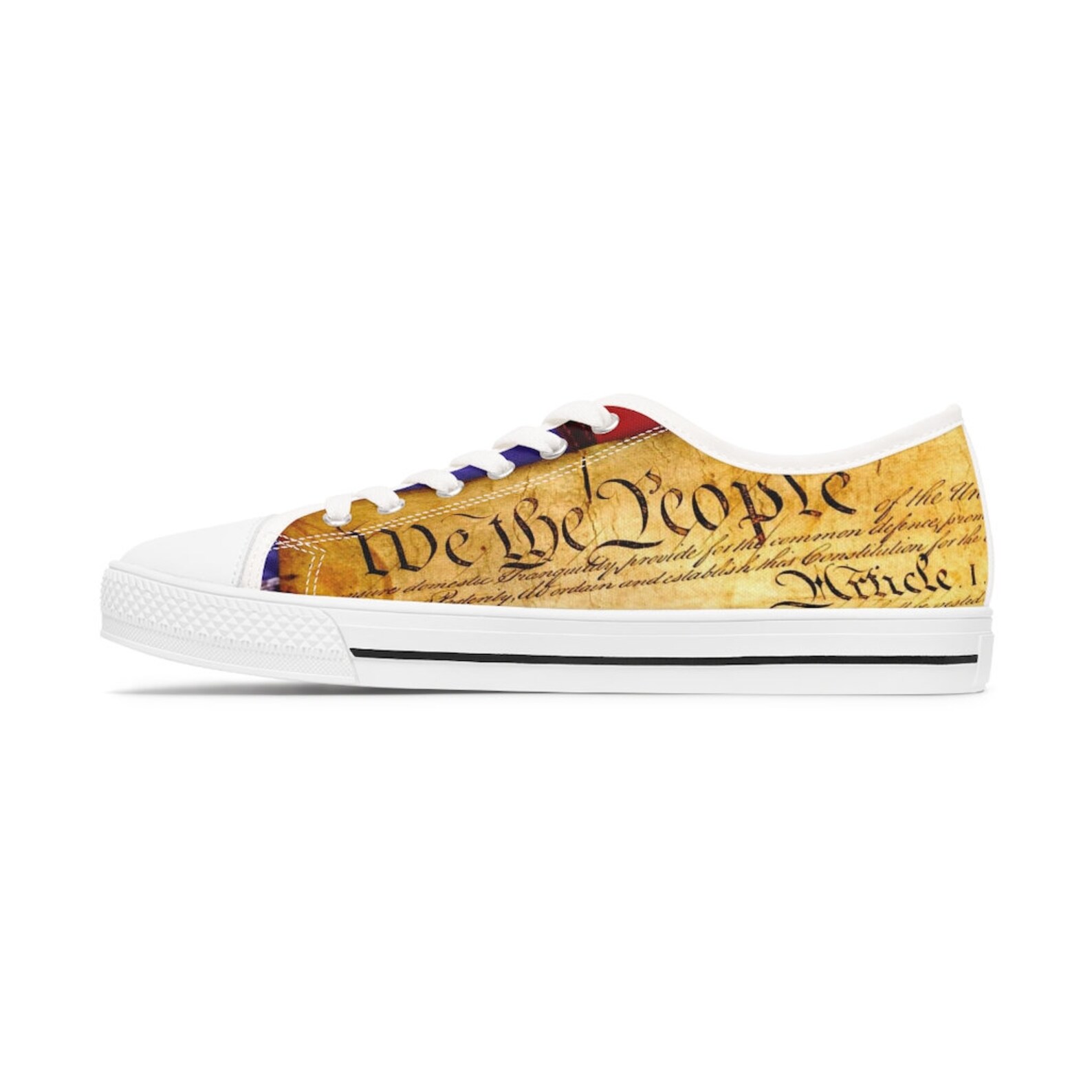 Constitution Sneakers We the People Shoes Patriotic Sneakers - Etsy