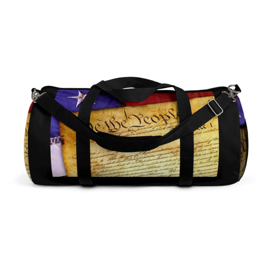 We the People Duffel Bag Patriotic Duffel Bag Constitution Etsy