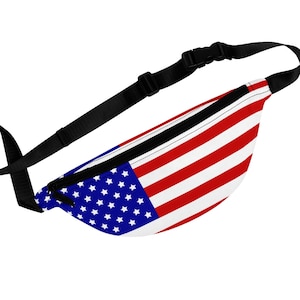 USA Flag Fanny Pack American Flag Fanny Pack Independence Day Pack Patriotic Fanny Back Gift Idea Patriot Pack
