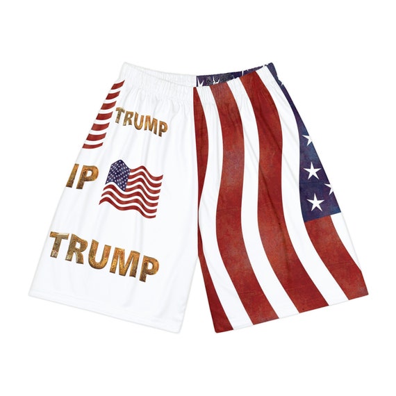 Trump Mens Shorts MAGA Patriotic Shorts Mens Trump Sports Shorts