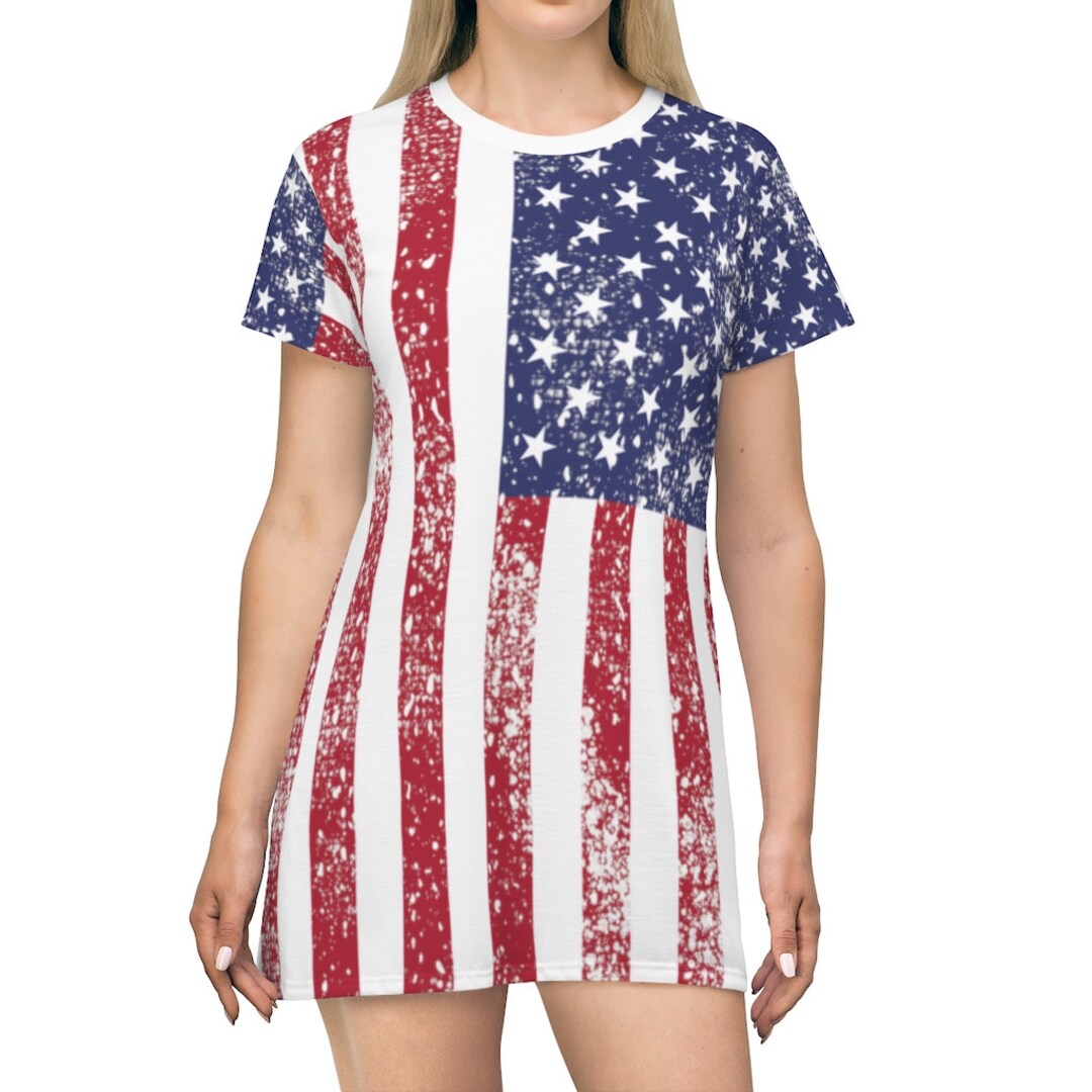 patriotic t shirt dress Patriotic Style Freedom Eagle Tee Shirt Dress Medium