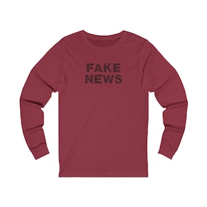 Fake News Tee Trump T Shirt Long Sleeve Trump Tee Fake News Shirt Trump Shirt President Trump T Shirt Fake News T Shirt Trump 2020