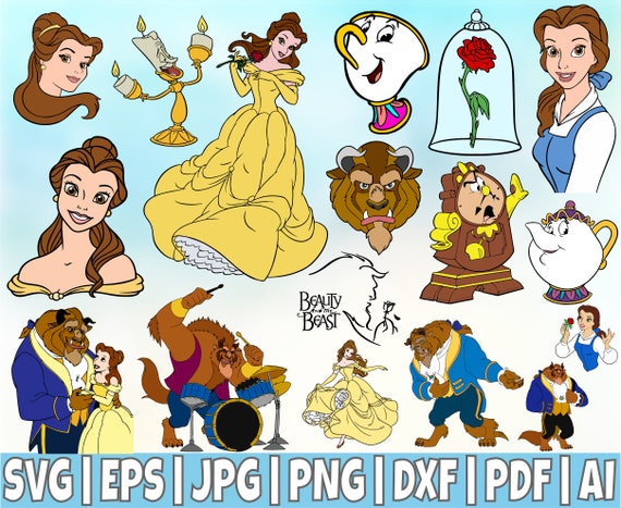 Visual Arts Stencils Templates Potts Beauty And The Beast Vector Cut Files Cricut Svg Png Pdf Dxf Eps Ai Digital Picture Silhouette Download Printable Clipart 4 Chip Mrs Visual Arts Craft