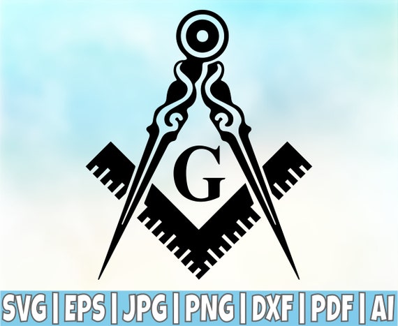 Masonic Square Svg Square And Compass Freemason Cricut Svg Etsy