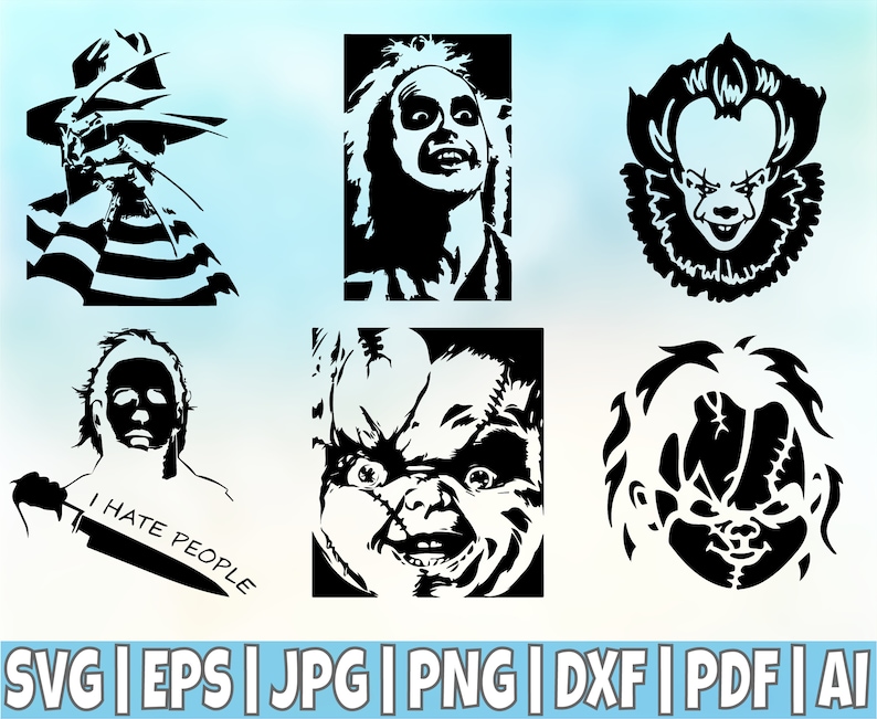 Free SVG Halloween Villains Svg 2346+ File for DIY T-shirt, Mug