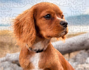Ukranian seller - Wooden Jigsaw Puzzle - Dog - 190 Pieces - Unique Jigsaw Puzzles for Adults