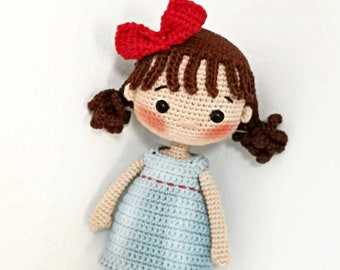 Crochet amigurumi doll pattern Crochet pattern PDF Crochet girl doll BETTY