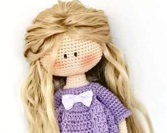 Amigurumi pattern doll crochet for tilda  doll PDF pattern.