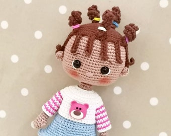 Padrão de boneca de crochê, Amigurumi Lola (padrão em PDF)