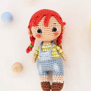 Häkelanleitung Amigurumi Puppe ENG Häkelmuster PDF Häkelanleitung für Mädchen Mia DOLL - mini Häkelanleitung für kleine Puppen