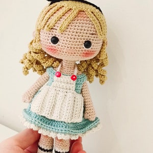 Crochet amigurumi doll pattern ENG Crochet pattern PDF Crochet Alice in wonderland pattern, Alice doll pattern. image 4