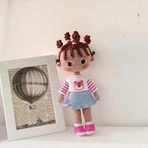 Crochet amigurumi doll pattern ENG Crochet pattern PDF Crochet girl Lola DOLL zdjęcie 8