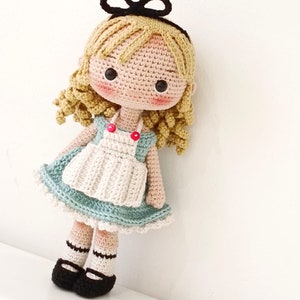 Crochet amigurumi doll pattern ENG Crochet pattern PDF Crochet Alice in wonderland pattern, Alice doll pattern. image 3