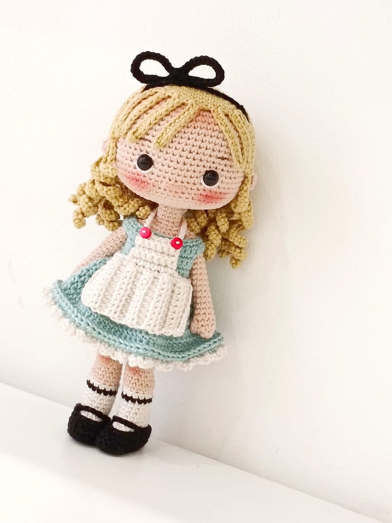 Crochet amigurumi doll pattern ENG Crochet pattern PDF Crochet Alice in wonderland pattern, Alice doll pattern. image 3