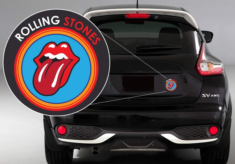 Rolling Stones Decal Sticker Vinyl Rolling Stone Tongue Etsy