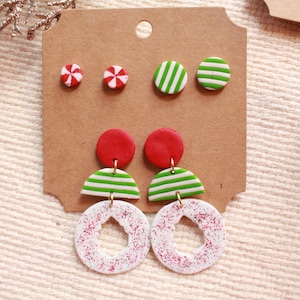 Holiday Collection Earrings - Handmade with Polymer Clay